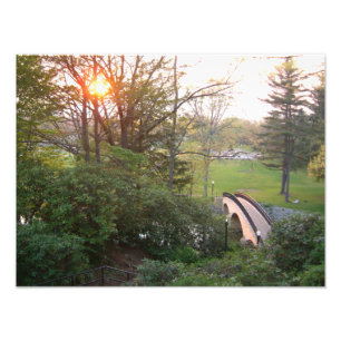 Rainbow Bridge Sunset an der Grove City Uni Fotodruck