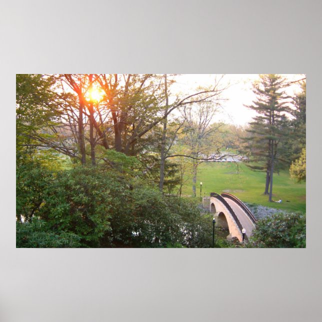Rainbow Bridge Sunset an der Grove City Uni Poster (Vorne)