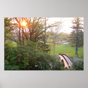 Rainbow Bridge Sunset an der Grove City Uni Poster