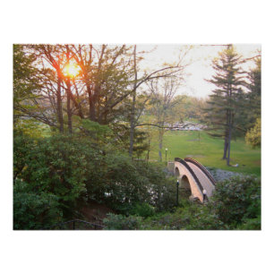 Rainbow Bridge Sunset an der Grove City Uni Poster
