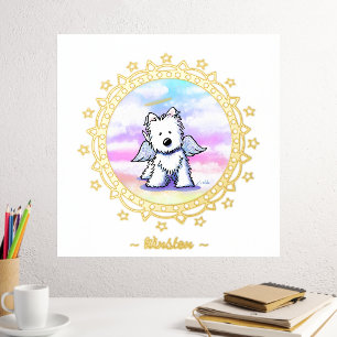Rainbow bridge Westie Angel Foil Printing Foliendrucke