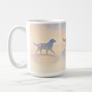 Rainbow Bridge Wildflower Pet Silhouette Kaffeetasse