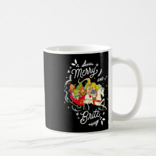 Rainbow Brite Christmas Merry und Brite Sleigh Rid Kaffeetasse