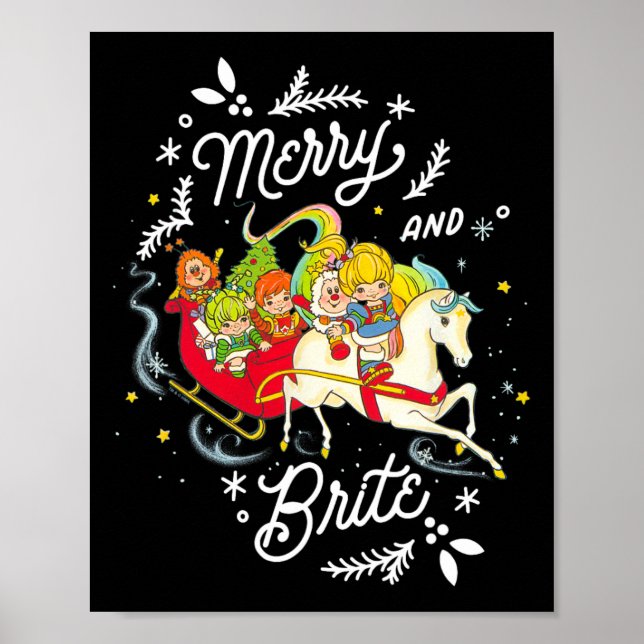 Rainbow Brite Christmas Merry und Brite Sleigh Rid Poster (Vorne)