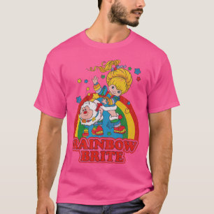 Rainbow Brite Vintage farbenfrohes Design Mädchen T-Shirt