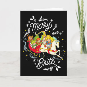 Rainbow Brite Weihnachten Merry And Brite Schlitte Karte