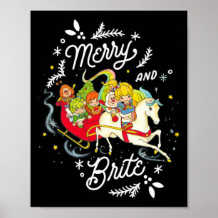 Rainbow Brite Weihnachten Merry And Brite Schlitte Poster