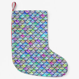 Rainbow Bubble Mermaid Scales Kleiner Weihnachtsstrumpf