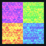 Rainbow-Bubble-Packung Pop Art Fotodruck<br><div class="desc">Pop Art Bubble Wrapper Muster in Regenbogenfarben</div>