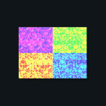 Rainbow-Bubble-Packung Pop Art Leinwanddruck<br><div class="desc">Pop Art Bubble Wrapper Muster in Regenbogenfarben</div>