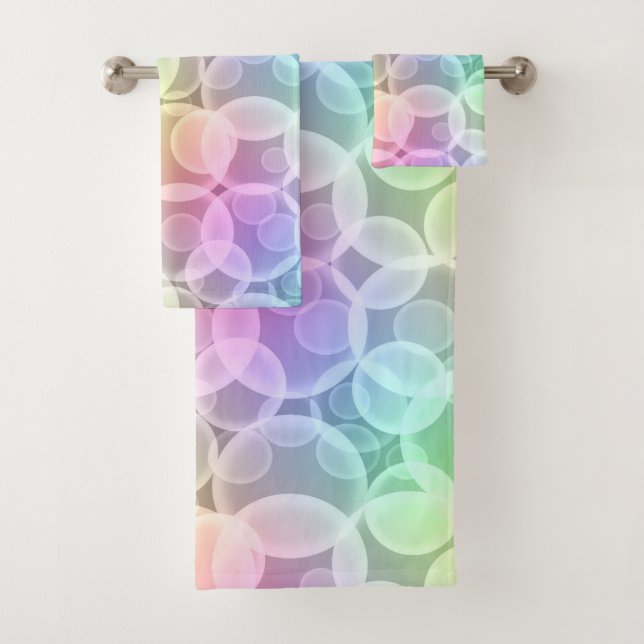 Rainbow Bubbles Badhandtuch Set (Insitu)