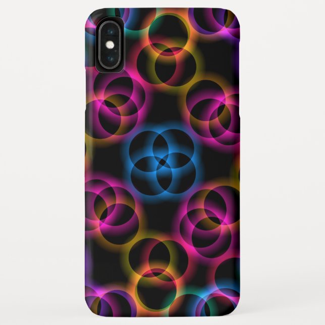 Rainbow Bubbles Case-Mate iPhone Hülle (Rückseite)