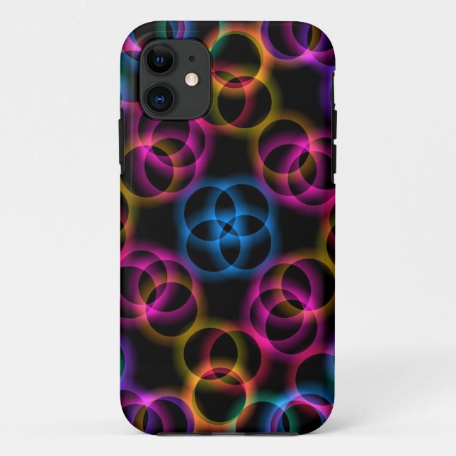 Rainbow Bubbles Case-Mate iPhone Hülle (Rückseite)