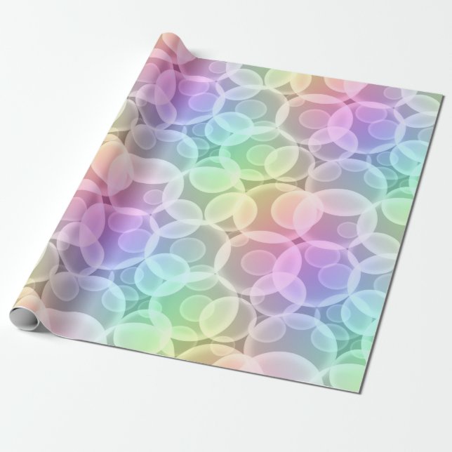 Rainbow Bubbles Geschenkpapier (Ungerollt)