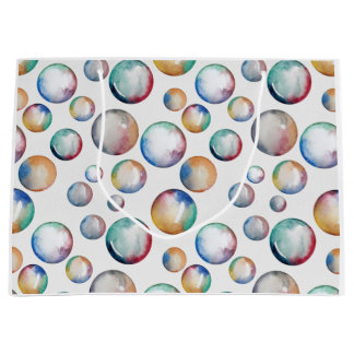 Rainbow Bubbles Geschenktasche Große Geschenktüte