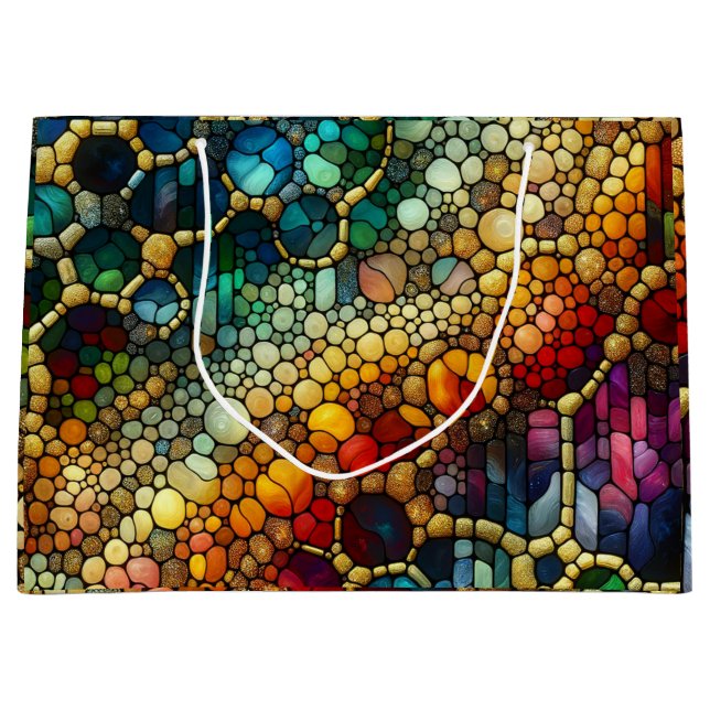 Rainbow Bubbles Große Geschenktüte (Vorderseite)