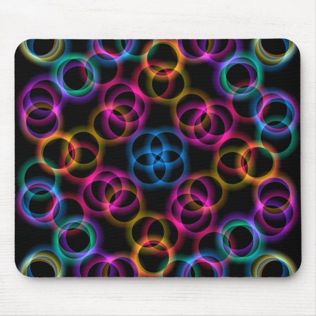 Rainbow Bubbles Mousepad (Vorne)