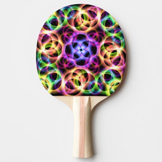 Rainbow Bubbles Tischtennis Schläger (Vorderseite)