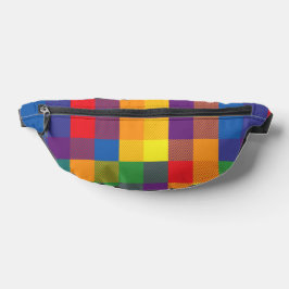 Rainbow Buffalo Karo Pride Flag Kariert farbenfroh Bauchtasche