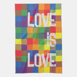 Rainbow Buffalo Karo Pride Kariert Personalize Geschirrtuch