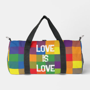 Rainbow Buffalo Karo Prix Farbenfrohe Liebe Kleine Duffle Bag