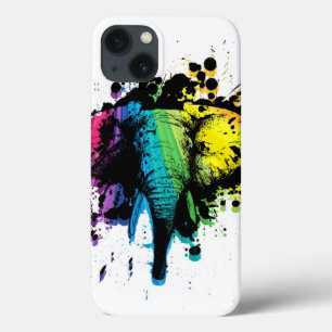 Rainbow Bull Elephant Abstract Design Case-Mate iPhone Hülle