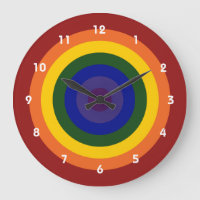 Rainbow Bullseye Clock
