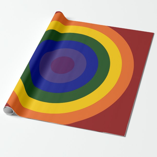 Rainbow Bullseye Geschenkpapier (Ungerollt)
