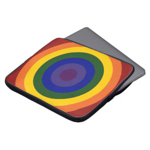 Rainbow Bullseye Laptopschutzhülle