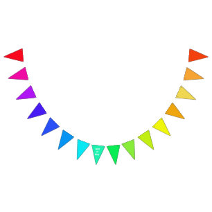 Rainbow Bunting Anpassen von Text LIEBE Wimpelkette