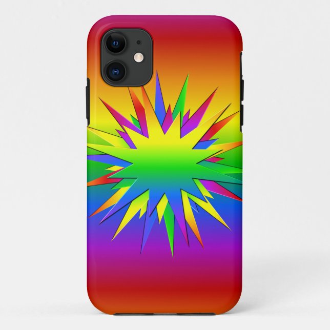 Rainbow Burst iPhone 5 Case-Mate Hülle (Rückseite)