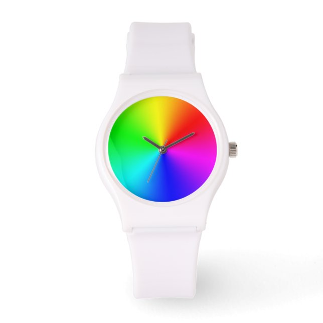 Rainbow Burst - Sporty Watch Armbanduhr (Vorderseite)
