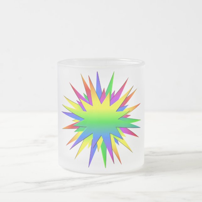 Rainbow Burst Tasse - wählen Sie Stil & Farbe (Mittel)