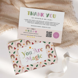 Rainbow Business Danke Karte