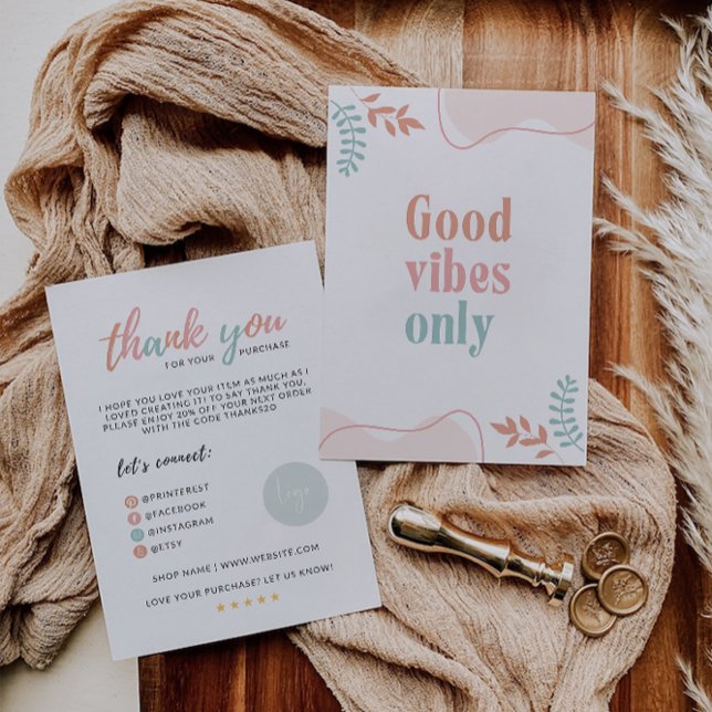 Rainbow Business Danke Karte (Rainbow Business Thank You Card)