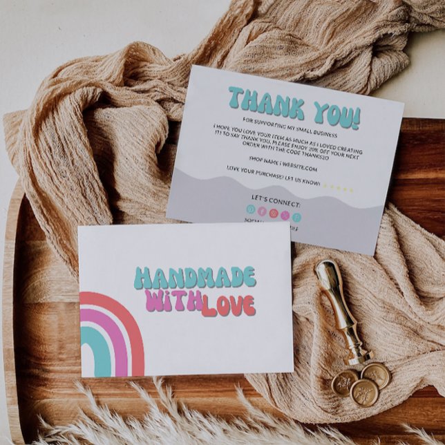 Rainbow Business Danke Karte (Rainbow Business Thank You Card)