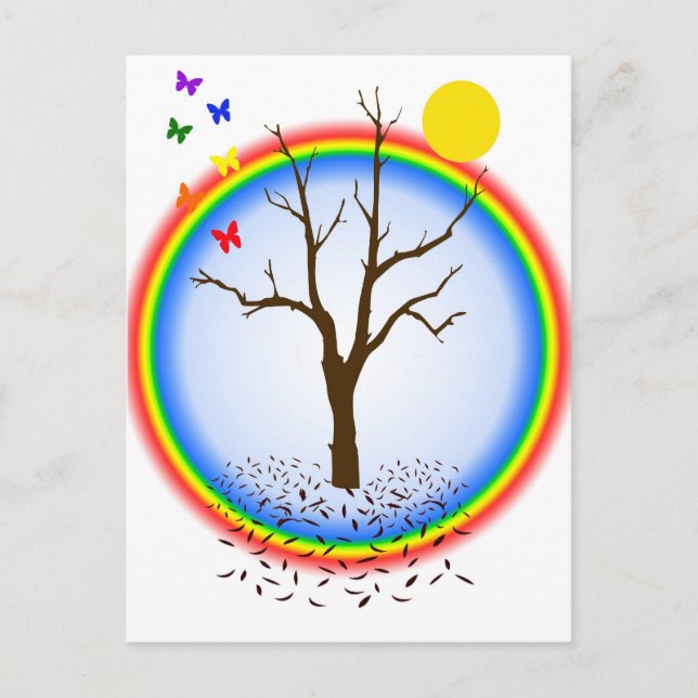 Rainbow Butterfells Postkarte (Vorderseite)