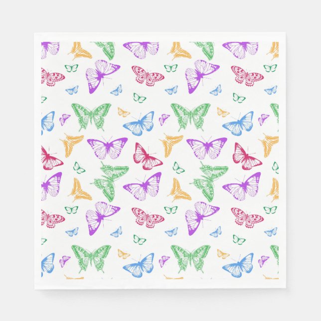 Rainbow Butterfells Serviette (Vorderseite)