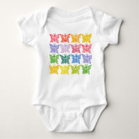 Rainbow Butterfly Baby Bodysuit