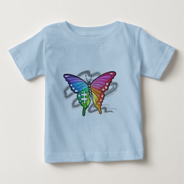 Rainbow Butterfly Baby T-shirt (Vorderseite)