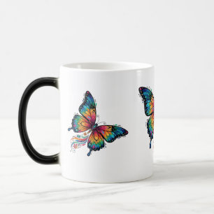 Rainbow Butterfly Color Morphing Tasse