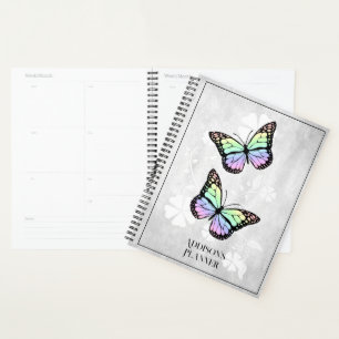 Rainbow Butterfly Floral Plane Planer