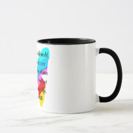RAINBOW BUTTERFLY JOHN 3:16 DESIGN TASSE