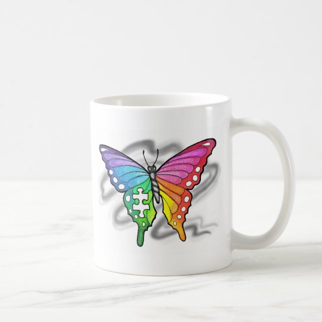 Rainbow Butterfly Kaffeetasse (Rechts)