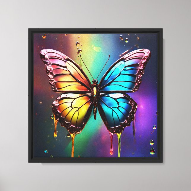 Rainbow Butterfly Leinwand Mauer (Vorderseite)
