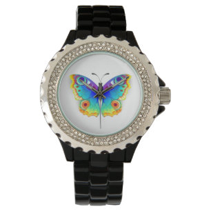 Rainbow Butterfly Peacock Eye Armbanduhr