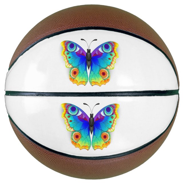 Rainbow Butterfly Peacock Eye Basketball (Vorderseite)