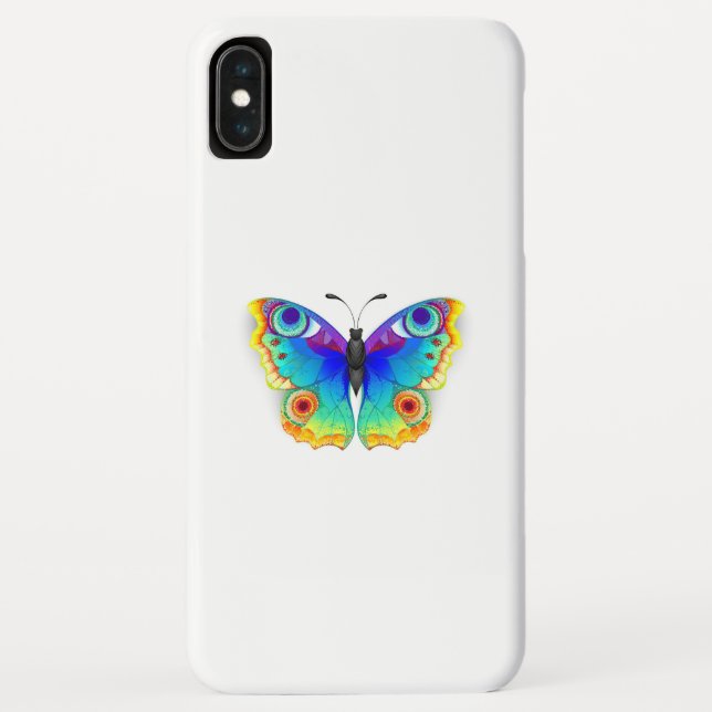 Rainbow Butterfly Peacock Eye Case-Mate iPhone Hülle (Rückseite)