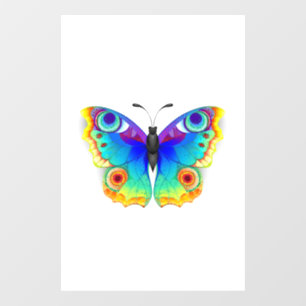 Rainbow Butterfly Peacock Eye Fensteraufkleber