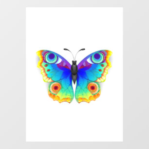 Rainbow Butterfly Peacock Eye Fensteraufkleber